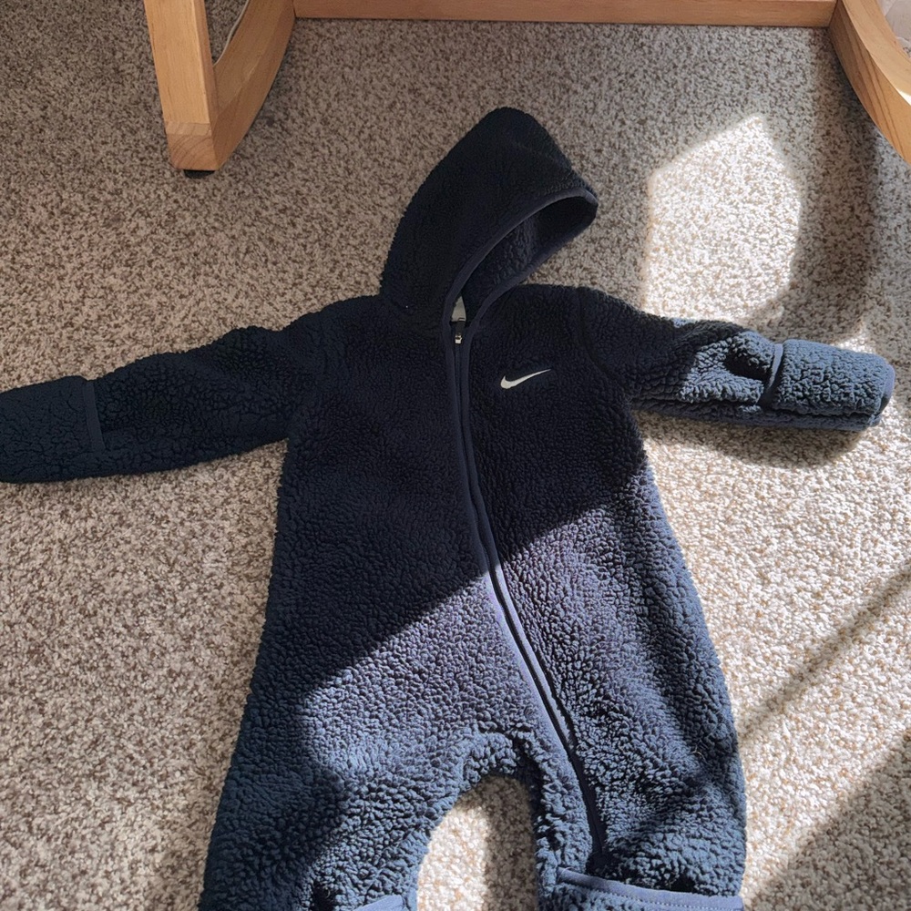 Nike Kids Sherpa Footie - Navy